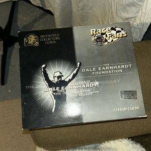 Dale Earnhardt Stock Car and Brushed Metal Stock Car Twin Pack with COA.